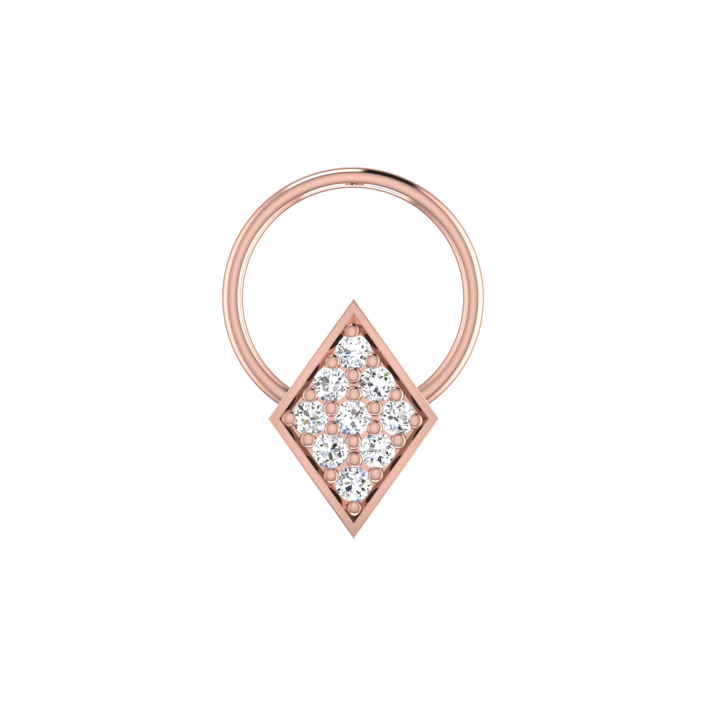 0.06 Carat Natural Diamond Nose Pin - HI Color, VS-SI Clarity.